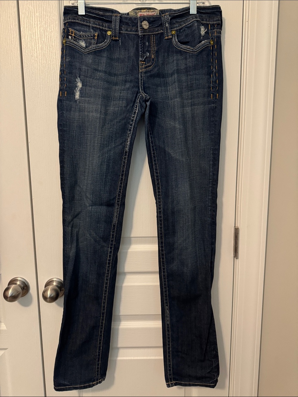 Mek Denim Oaxaca 29/34 Cigarette Dark Wash Women’s Jeans - Classic Slim Straight